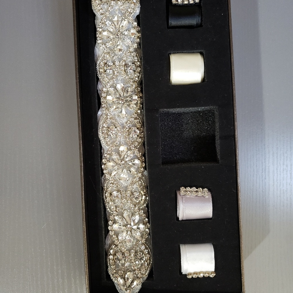 youfrii bridal rhinestone belt